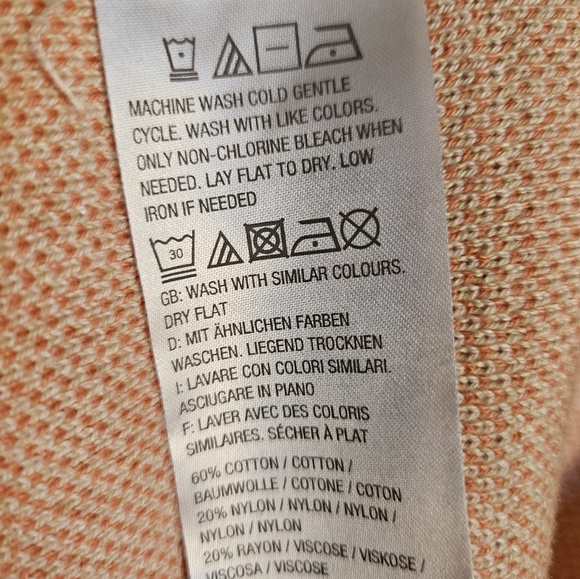 NWOT 2X Longline Knit Button Cardigan Geo Print Pockets Artsy Indie Lagenlook - Picture 10 of 11